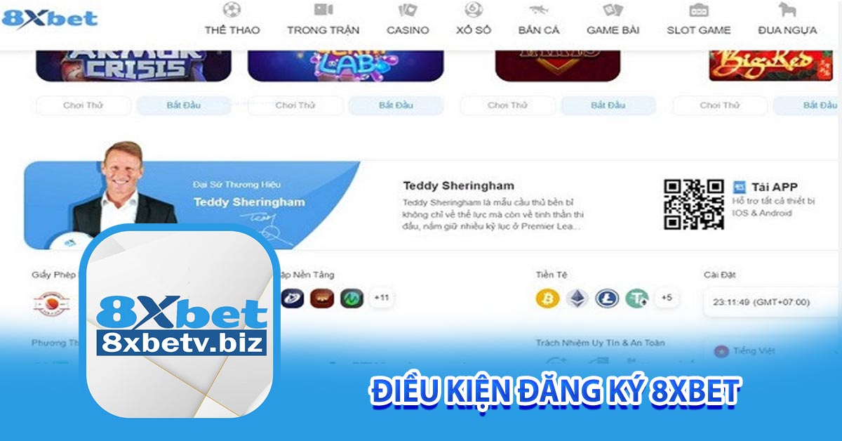 Điều kiện đăng ký 8xbet